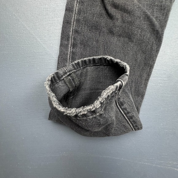 Levi's 501 Skinny Jeans Black Denim Women's Size Small 26 Distressed Premium - Picture 6 of 16